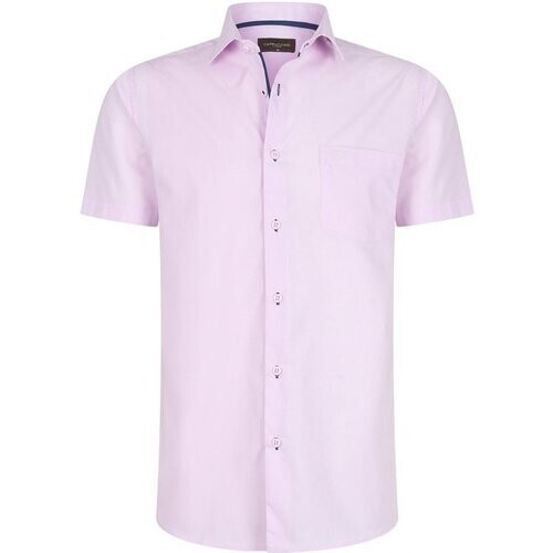 Tweedekans Cappuccino Italia - 2XL - Overhemd - Korte mouw - Roze Tweedehands