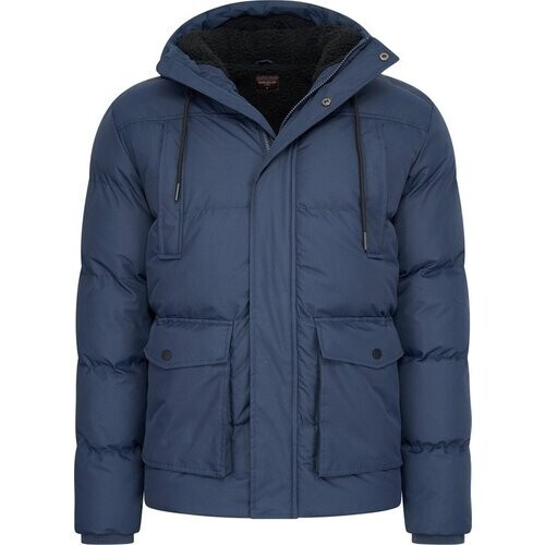 Tweedekans Cappuccino Italia - Heren Jas winter Moorland - Blauw - Maat XL Tweedehands