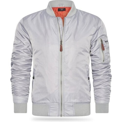 Tweedekans Cappuccino Italia - Heren Jas zomer Navy Seal Jacket Grijs - Grijs - Maat XXL Tweedehands