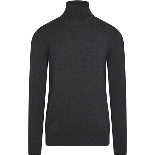 Tweedekans Cappuccino Italia - Heren Sweaters Coltrui Charcoal - Grijs - Maat S Tweedehands