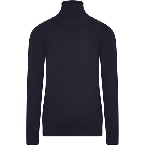 Tweedekans Cappuccino Italia - Heren Sweaters Coltrui Navy - Blauw - Maat XXL Tweedehands