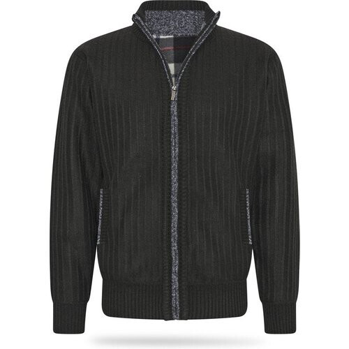 Tweedekans Cappuccino Italia - Heren Sweaters Gebonden Jas Zwart - Zwart - Maat XXL Tweedehands