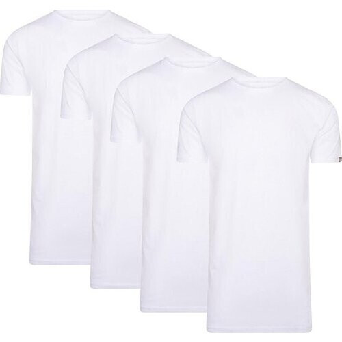 Tweedekans Cappuccino Italia - Heren Tee SS 4-Pack T-shirts - Wit - Maat S Tweedehands