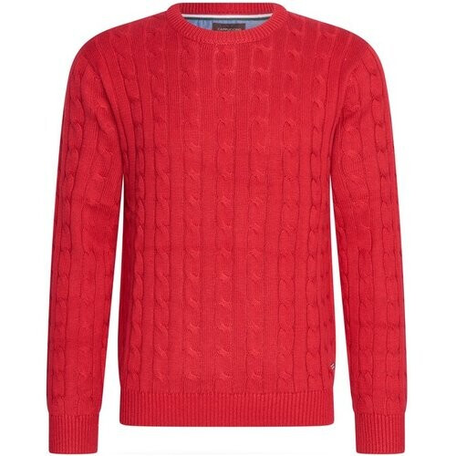 Tweedekans Cappuccino Italia - Heren Trui Adria Kabel - Rood - Maat M Tweedehands