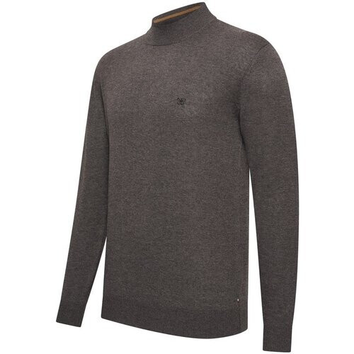 Tweedekans Cappuccino Italia - Heren Trui Novara Coltrui - Grijs - Maat M Tweedehands