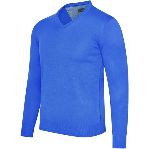Tweedekans Cappuccino Italia - Heren Trui Salerno Pullover - Blauw - Maat L Tweedehands