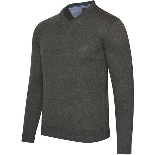 Tweedekans Cappuccino Italia - Heren Trui Salerno Pullover - Grijs - Maat XXL Tweedehands