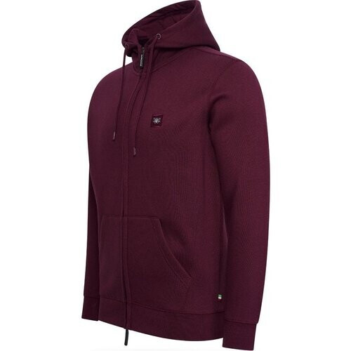 Tweedekans Cappuccino Italia - Heren Vest Fleece Zip Capuchon - Rood - Maat XL Tweedehands