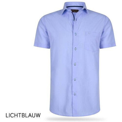 Tweedekans Cappuccino Short Sleeve Overhemd Licht Blauw Maat L Tweedehands