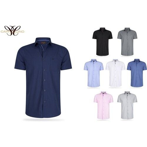 Tweedekans Cappucino Overhemd - Lichtblauw - Maat S Tweedehands