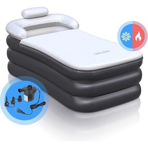 Tweedekans Care Less Opblaasbaar Ligbad - Volwassenen en Kinderen - Opvouwbaar Zitbad - Inclusief Elektrische Pomp en Afvoerslang Tweedehands