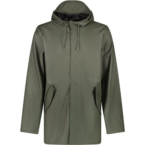 Tweedekans Cars Jeans - Jas Ossy - Heren - Army Polyester - Met Capuchon & Ritszakken - Maat M - Casual Winterjas - Stoer & Comfortabel Tweedehands