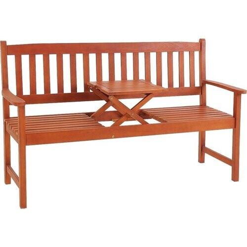 Tweedekans Casaria 2 zits Tuinbank - FSC®-gecertificeerd Eucalyptushout – Bruin Tweedehands