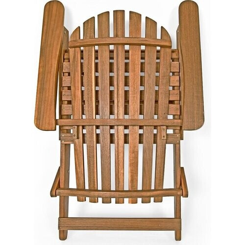 Tweedekans Casaria Adirondack Tuinstoel – Inklapbaar & Ergonomisch – 84 x 69 x 94 cm – Acacia Tweedehands