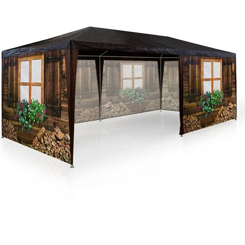 Tweedekans Casaria Partytent - Paviljoen - 6 Zijwanden- Waterdicht - 300 x 600 cm - Apres Ski Tweedehands