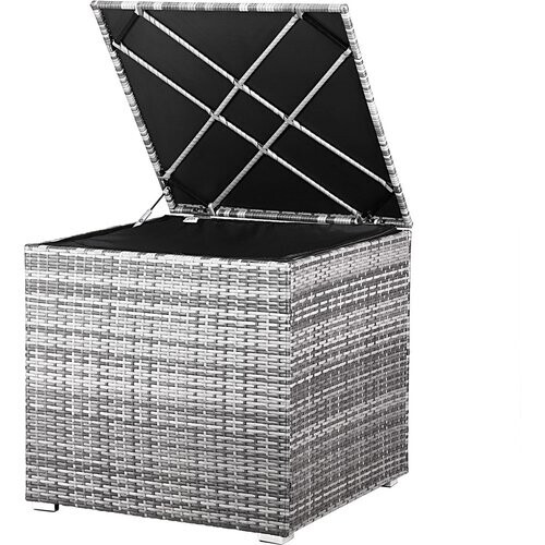 Tweedekans Casaria Kussenbox - Tuinkist - Kussenopslagbox - Grijs - 75x75x70cm Tweedehands