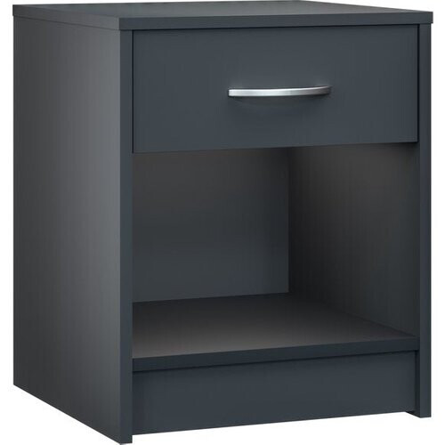 Tweedekans Casaria Nachtkastje Set van 2 - Lade 50x40x35cm - Antraciet Tweedehands