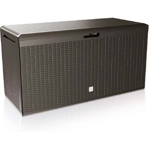 Tweedekans Casaria Opbergbox - Deksel Wielen 290L 117x47x60cm - Bruin Tweedehands