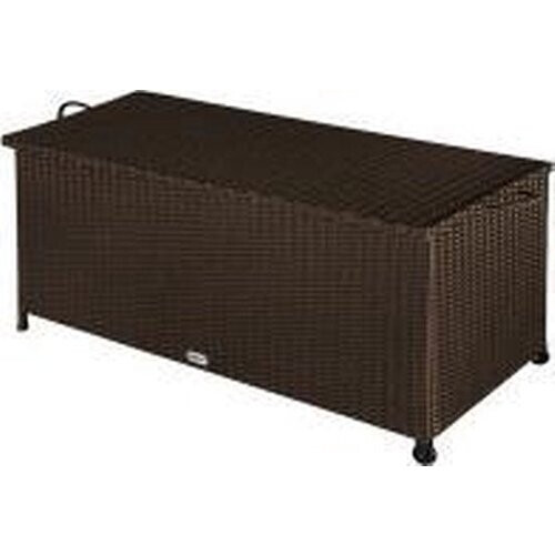 Tweedekans Casaria Opbergkist – Weerbestendig 122x56x61cm 420L - Bruin Tweedehands