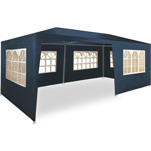 Tweedekans Casaria Partytent - Paviljoen - 6 Zijwanden - Waterdicht - 300 x 600 cm - Blauw Tweedehands
