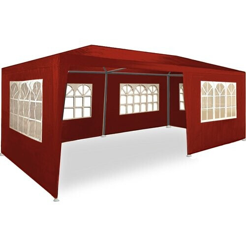 Tweedekans Casaria Partytent - Paviljoen - 6 Zijwanden - Waterdicht - 300 x 600 cm - Rood Tweedehands