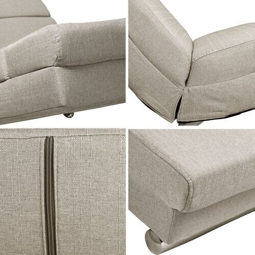 Tweedekans Casaria Relaxfauteuil - Massage en Verwarmingsfunctie - Zandkleur Tweedehands