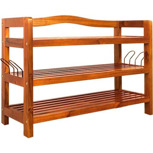 Tweedekans Casaria Schoenenrek 85x26x62cm – 120 kg laadvermogen – Donkerbruin Tweedehands