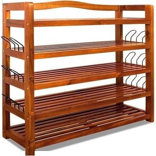 Tweedekans Casaria Schoenenrek 95x26x82cm – 200 kg laadvermogen – Donkerbruin Tweedehands