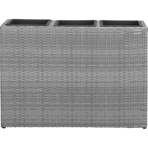 Tweedekans Casaria Staande Plantenbak – met Waterafvoer 83x30,5x60cm – Grijs Tweedehands