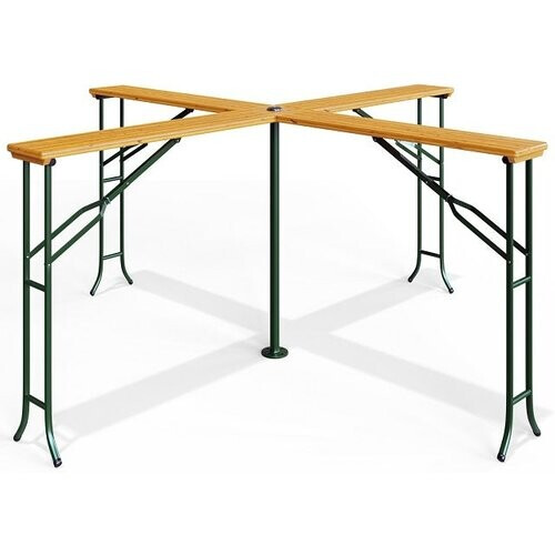 Tweedekans Casaria Tuin/Statafel XXL Inklapbaar Weerbestendig - 241x241x104 cm Tweedehands