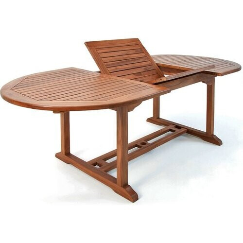 Tweedekans Casaria Tuintafel - FSC®-gecertificeerd Eucalyptushout - Bruin Tweedehands