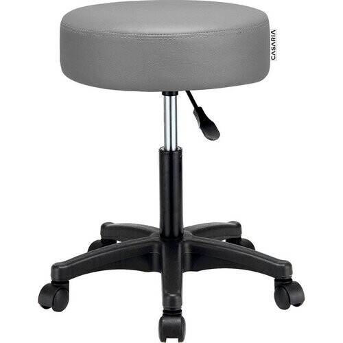 Tweedekans Casaria Verstelbare Draaikruk - 46/60cm Zithoogte – 1 Stuks Grijs Tweedehands