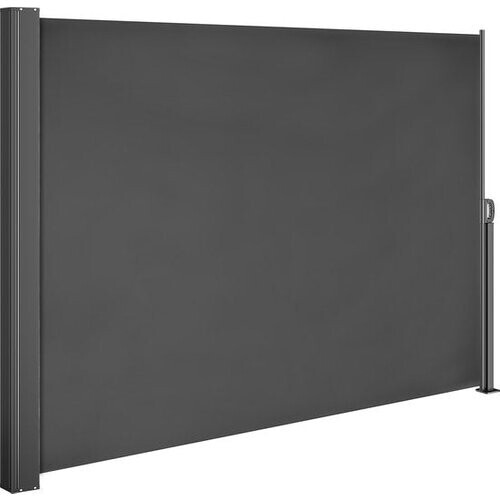 Tweedekans Casaria Windscherm Nosara - 180x300cm Uitschuifbaar - Antraciet Tweedehands