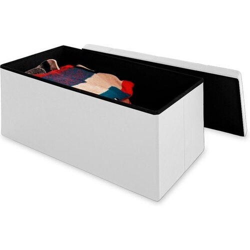 Tweedekans Casaria Zitbank met Opbergruimte - 80x40x40cm 100L Kunstleer – Wit Tweedehands