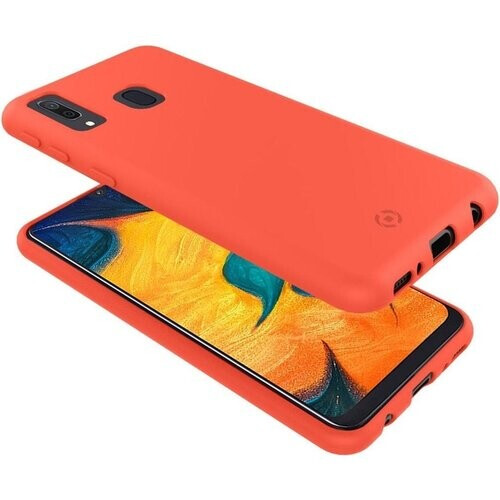 Tweedekans Celly Shock Samsung Galaxy A70 Hoesje Shock Siliconen Hoes Case Cover Oranje Tweedehands