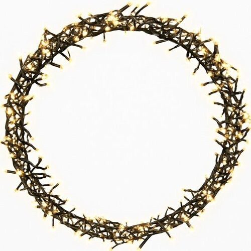 Tweedekans Ceruzo Kerstring -Decoratiering met Verlichting -500 LED - 58 cm Diameter -Krans- Warm Wit - 8 Lichtfuncties Tweedehands