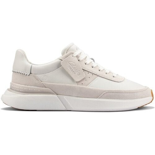 Tweedekans Clarks Craft Pace Sneakers - Heren - Leer - Vetersluiting - EVA Zool - Beige - Maat 41 Tweedehands