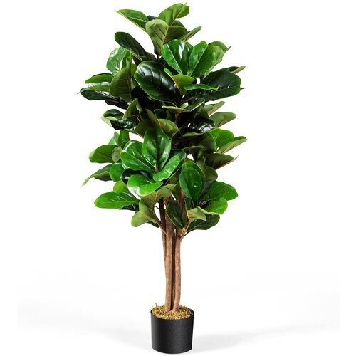 Tweedekans Coast 120 cm Artificial Fig Tree Art Plant Decoratie met Flowerpot Tweedehands