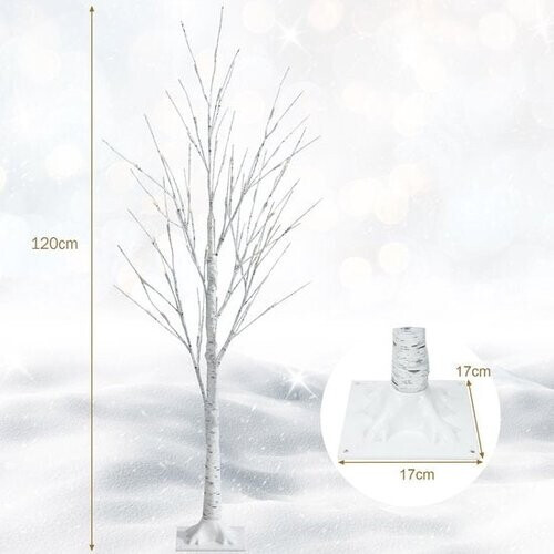 Tweedekans Coast 120 cm Verlichte Kerstboom MET 48 Warme Witte LED -lichten Tweedehands