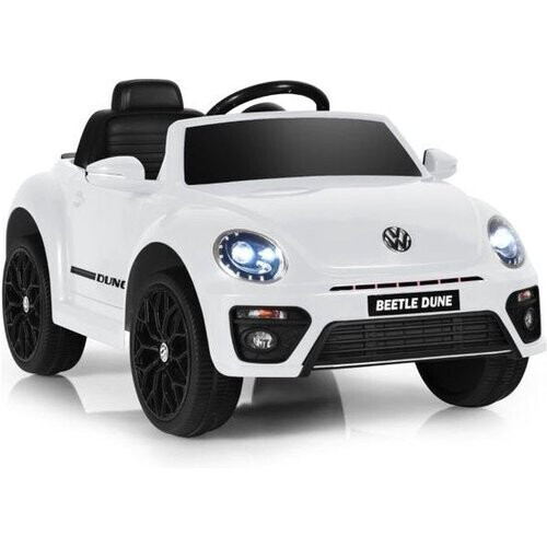 Tweedekans Coast 12V kinderauto met 2,4 g afstandsbediening met muziek en LED -lichten wit 115 x 67 x 57 cm wit Tweedehands