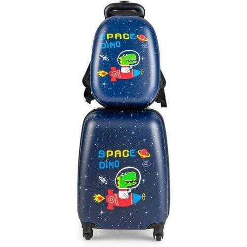 Tweedekans Coast 2-Delige Kinderkofferset - 30/40 cm - Marineblauw Tweedehands