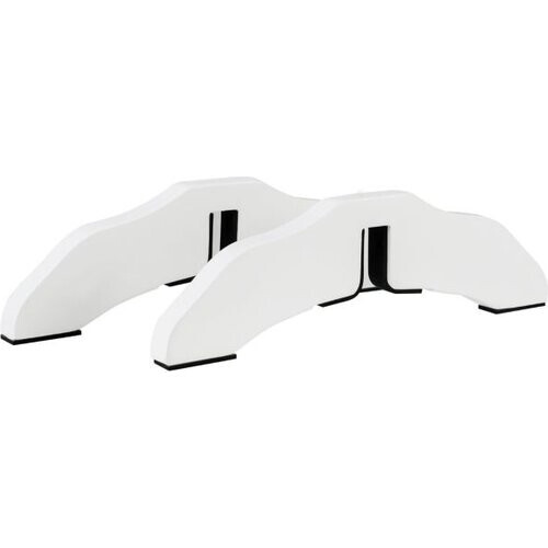Tweedekans Coast 2 Houten Barrièresteunen voor Dierenhek – 30,5 x 9 x 1,9 cm – Wit – Versterkte Stabiliteit voor 2 cm Dikke Panelen Tweedehands