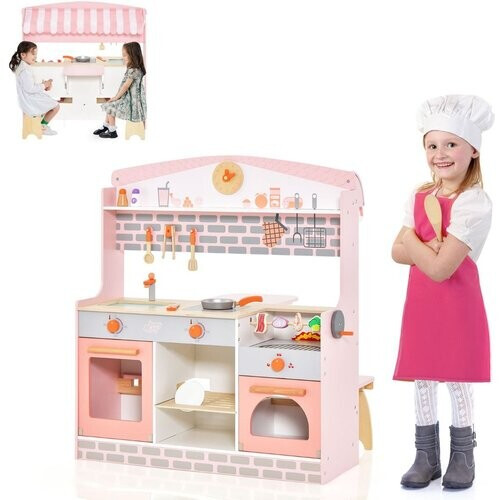 Tweedekans Coast - 2 In 1 Keuken en Restaurant voor Kinderen - Roze Tweedehands