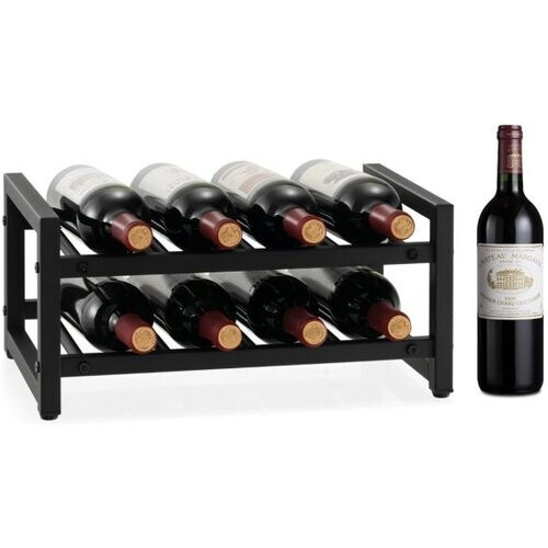 Tweedekans Coast 2 niveaus van metalen wijnplank voor 8 flessen flesplank met verstelbare voetblokken Tweedehands
