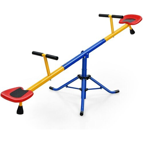 Tweedekans Coast 2 Sitzer Rocking Seesaw Children's Seesaw Metal Carousel Rocker Pivotable Seesaw 182 x 29 x 86 cm kleurrijk Tweedehands