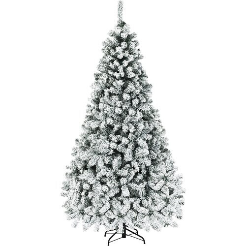 Tweedekans Coast 225 cm Kerstboom Met Sneeuw EN Warme Witte LED -Lichten - PVC naalden Tweedehands