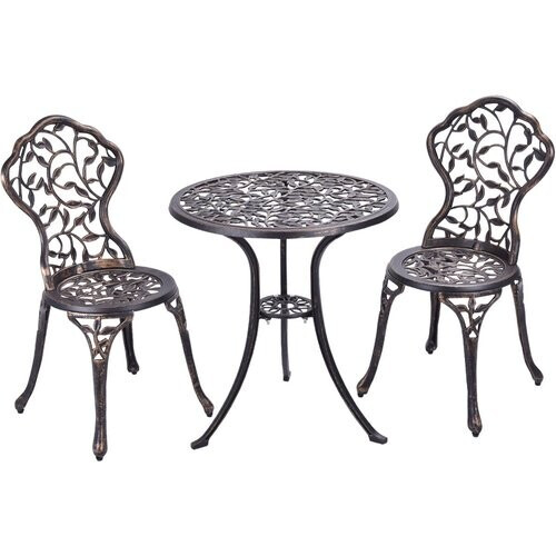 Tweedekans Coast - 3-Delige buiten bistro set - Tafel en twee stoelen Tweedehands