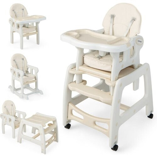 Tweedekans Coast 3 in 1 babystoel Hoge stoel & eetstoel & kinderzitje Groep 62 x 51 x 104 cm Beige Tweedehands