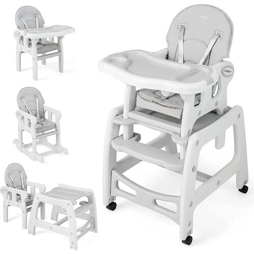 Tweedekans Coast 3 in 1 babystoel Hoge stoel & eetstoel & kinderzitje Groep 62 x 51 x 104 cm grijs Tweedehands
