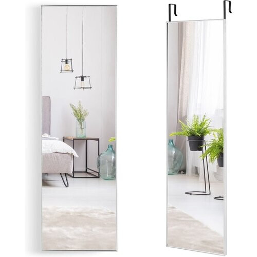 Tweedekans Coast 37 x 120 cm Volledig lichaamsniveau met hoogte -verstelbare hanghaken wandspiegel zilver Tweedehands